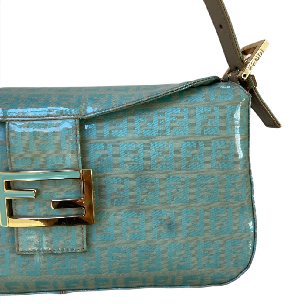 Authentic Fendi Coated Canvas Zucchino Baguette - Picture 13 of 16